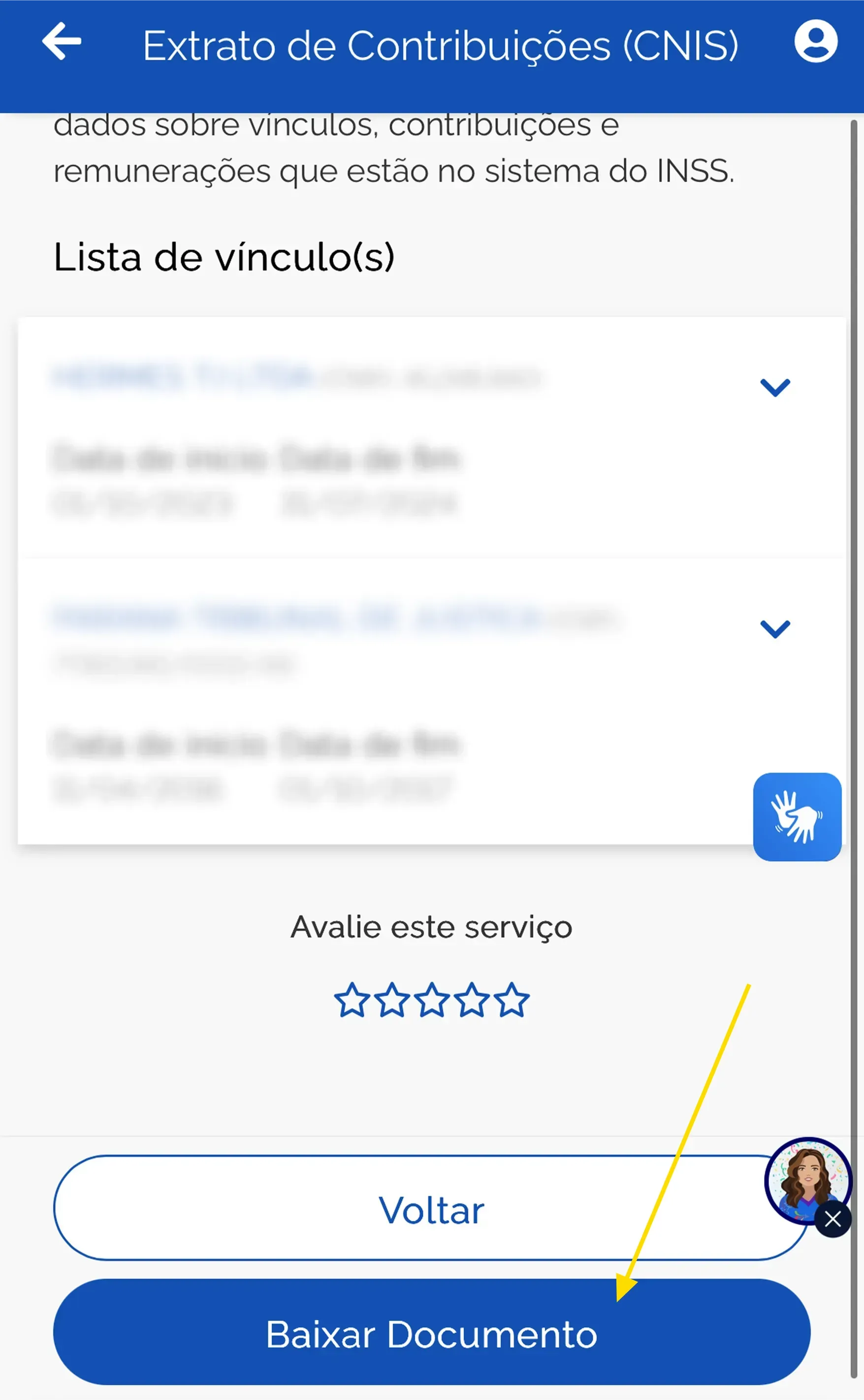 extrato previdenciário cnis