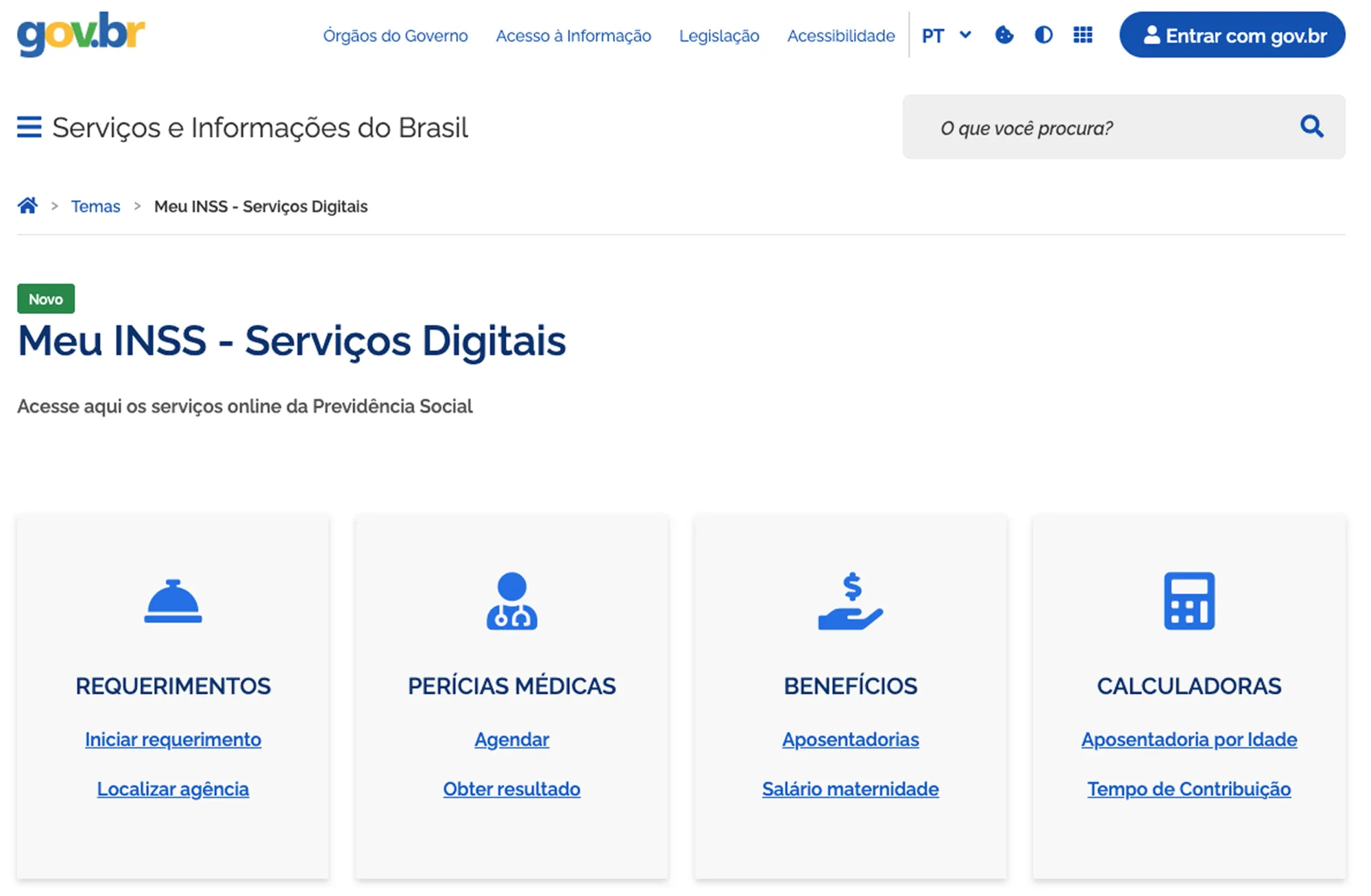 meu inss tempo de contribuição